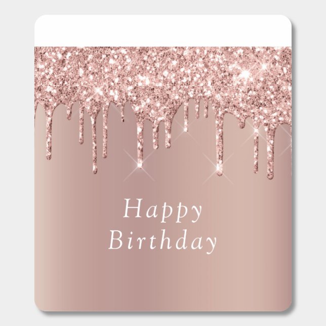ose Gold Glitter Your Birthday Breath Savers® Mints (Sticker)