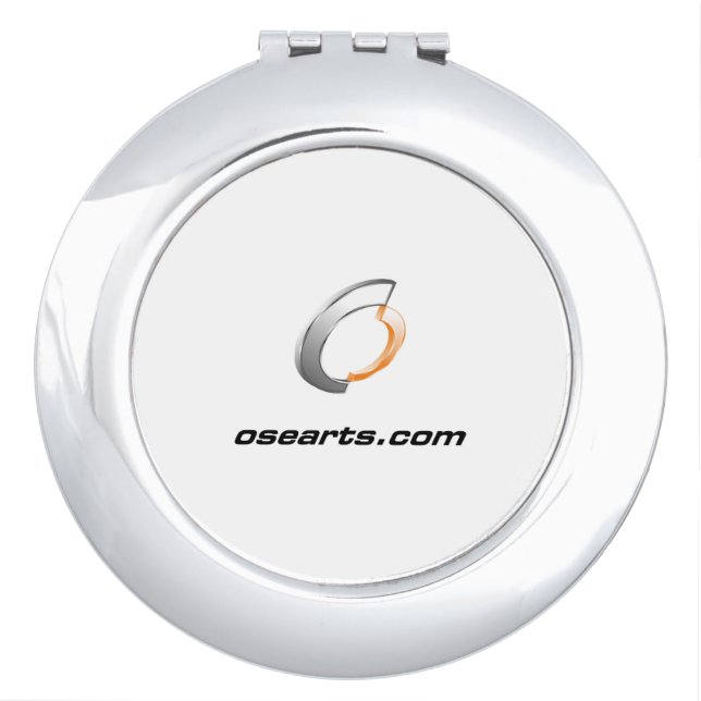 osearts.com White Background Compact Mirror (Front)
