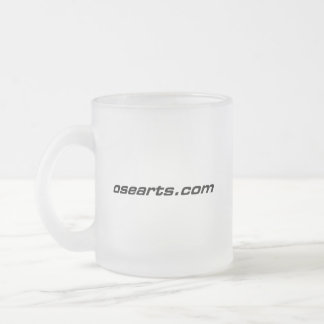 Osearts Logo Frosted Glass Coffee Mug