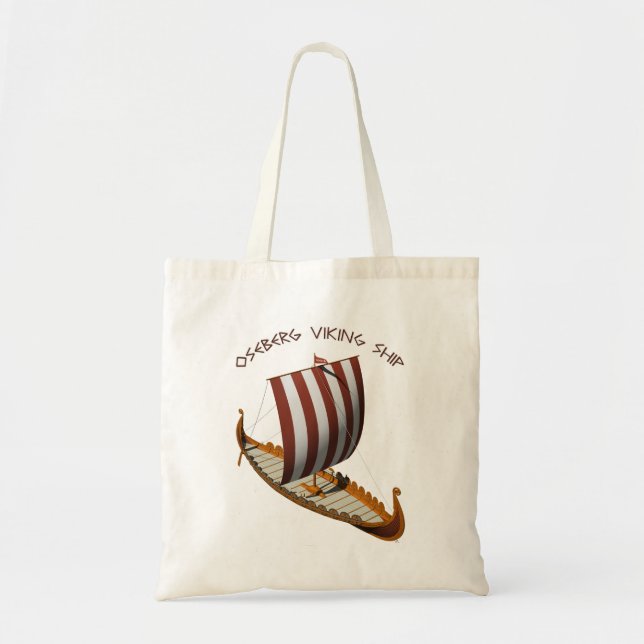 Oseberg Viking Ship Tote Bag (Front)