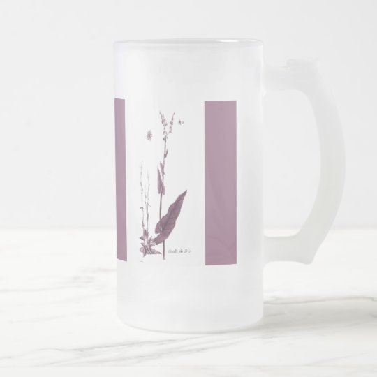 Oseille des Prés Frosted Glass Beer Mug