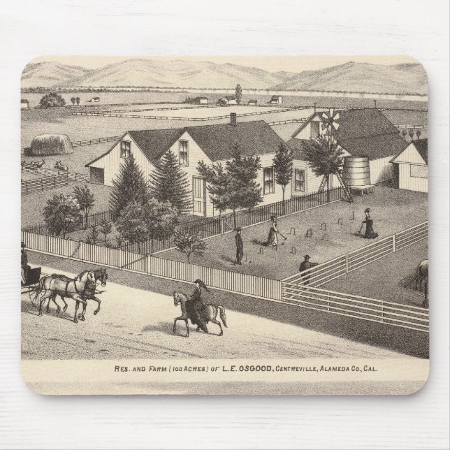 Osgood, Cameron residences, farms Mouse Pad (Front)