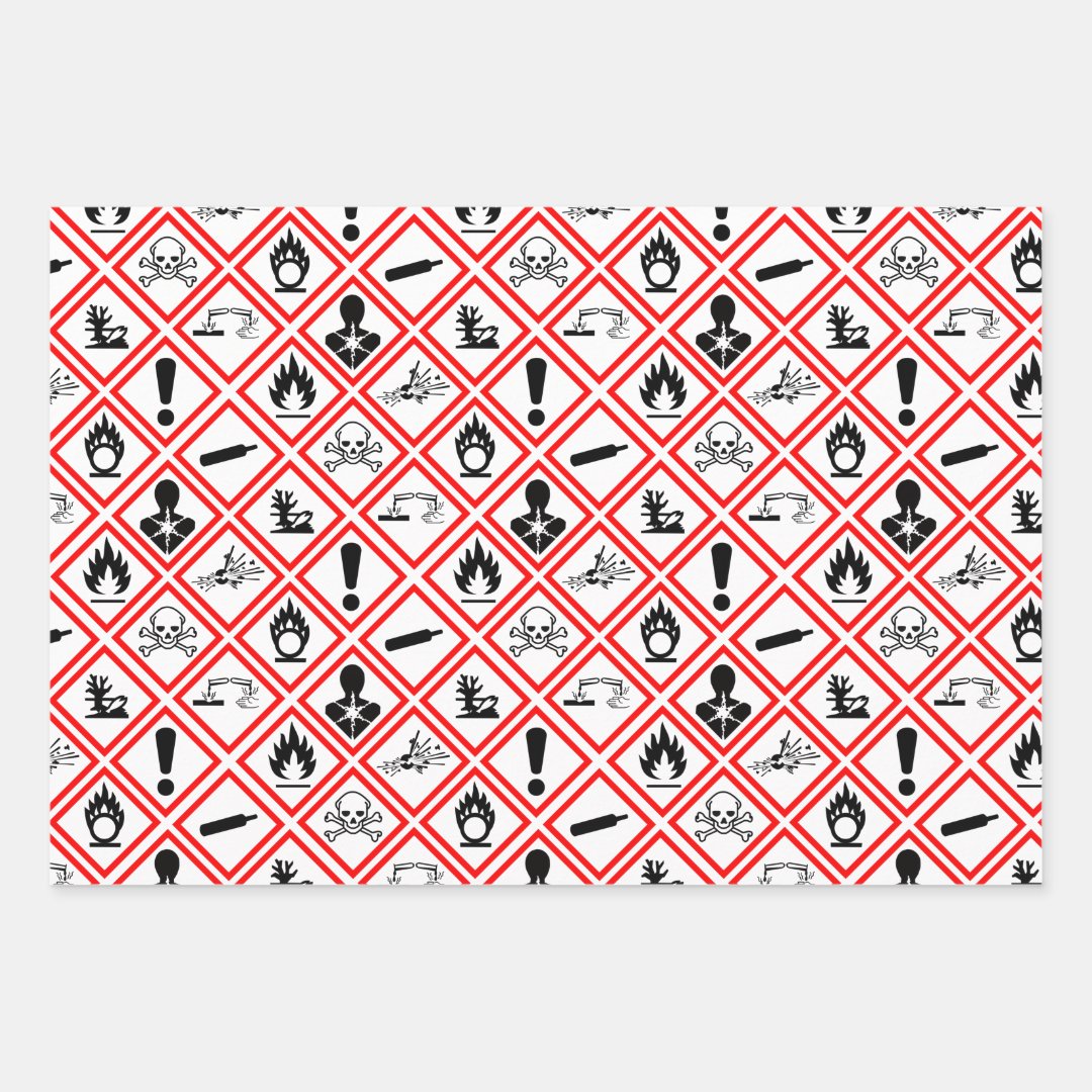 Osha Hazard Pictograms Wrapping Paper Sheets Zazzle