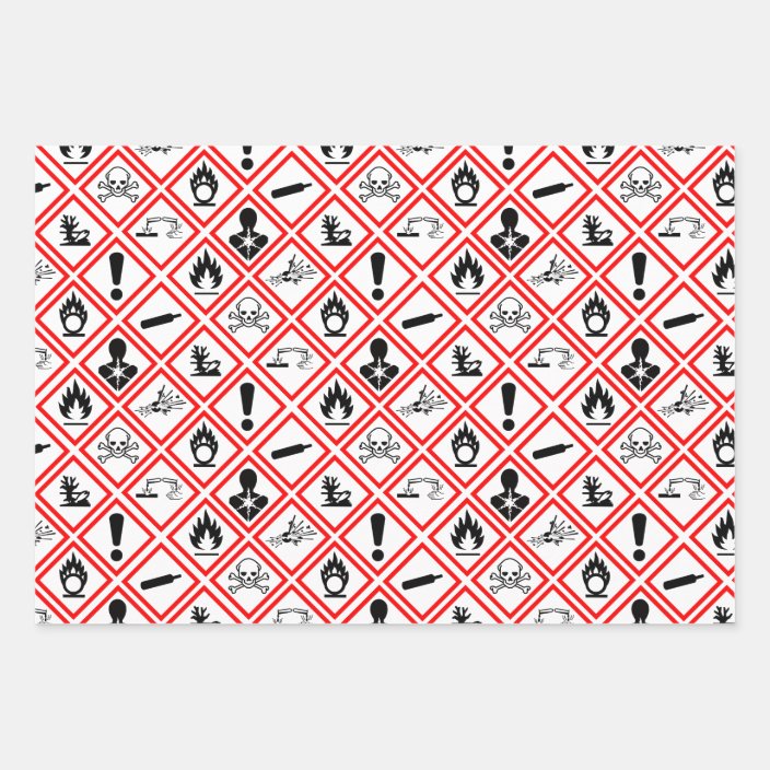 Osha Hazard Pictograms Wrapping Paper Sheets | Zazzle.com