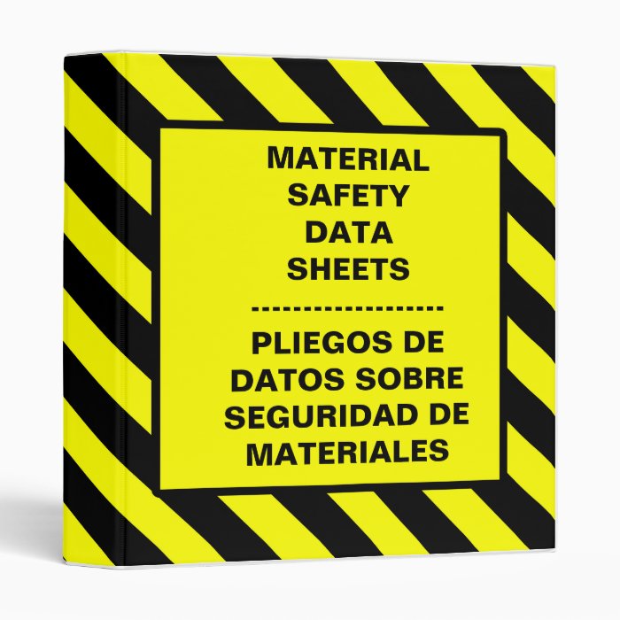 OSHA MSDS Binder Zazzle