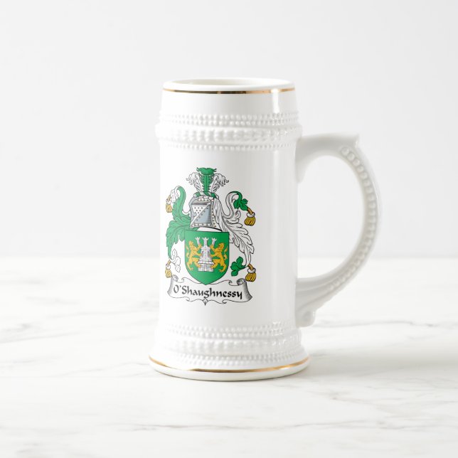 O'Shaughnessy Family Crest Beer Stein (Right)