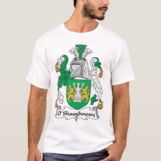 O'Shaughnessy Family Crest T-Shirt (Front)