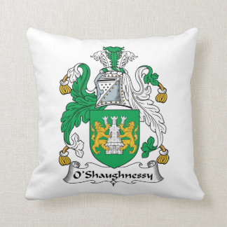 O'Shaughnessy Family Crest Throw Pillow