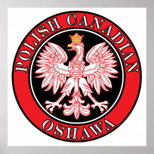 Oshawa Polish Canadian Eagle Poster