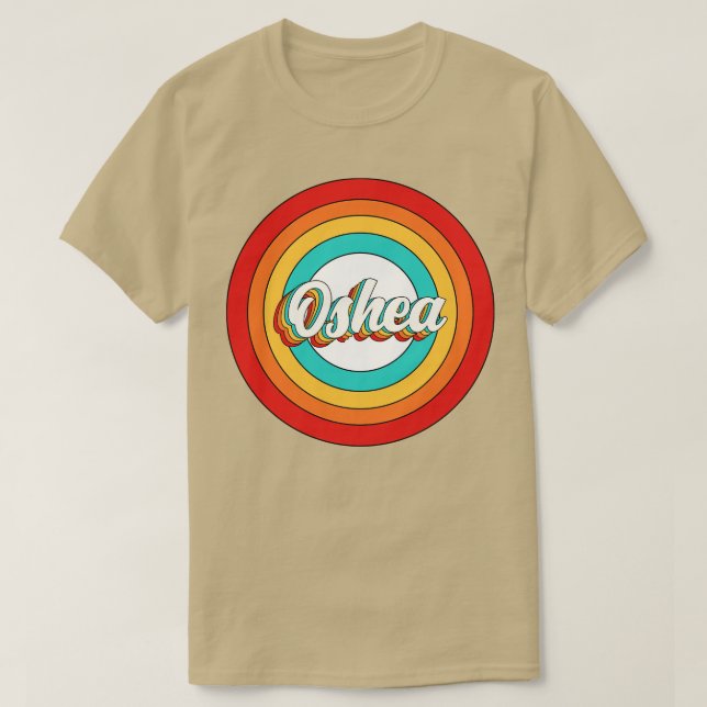 Oshea Name Shirt Vintage Oshea Circle (Design Front)