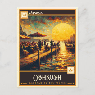 Oshkosh, Wisconsin Vintage Postcard