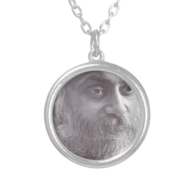Osho closeup.jpg silver plated necklace (Front)