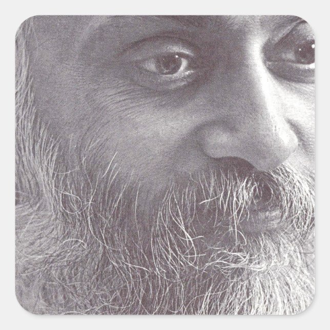 Osho closeup.jpg square sticker (Front)