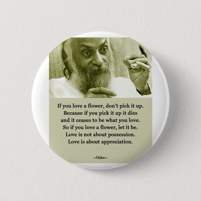 Osho Pinback Button (Front)