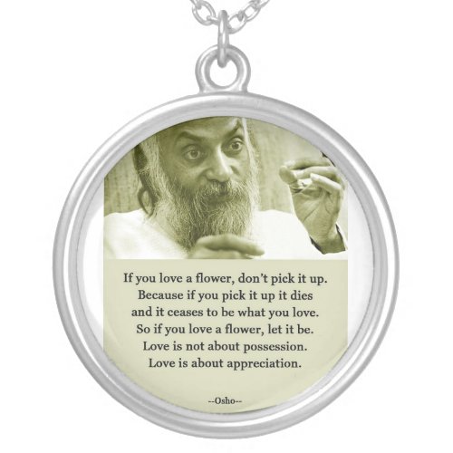 Osho Silver Plated Necklace