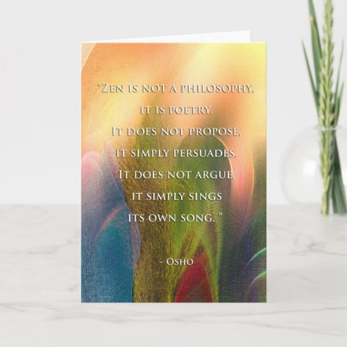 Osho Zen quote Card