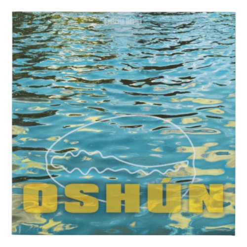 Oshun goddess of sweet water faux canvas print