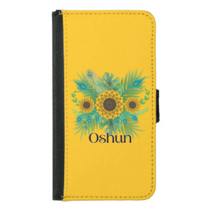 Oshun Goddess Sunflowers Samsung Galaxy S5 Wallet Case