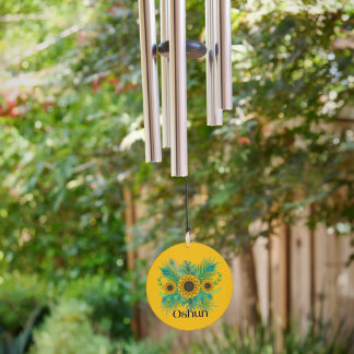 Oshun Goddess Sunflowers Wind Chime