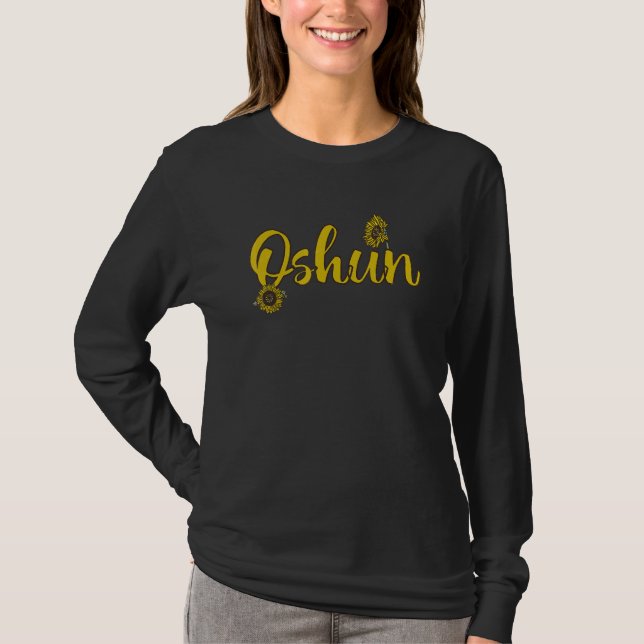 Oshun Orisha Goddess Ifa Santeria Cuba Yoruba Reli T-Shirt (Front)