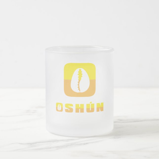 Oshun tea and honey frosted glass coffee mug (Center)