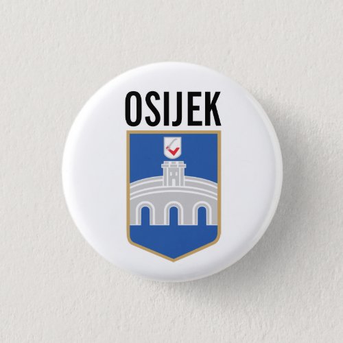 Osijek coat of arms Croatia Button