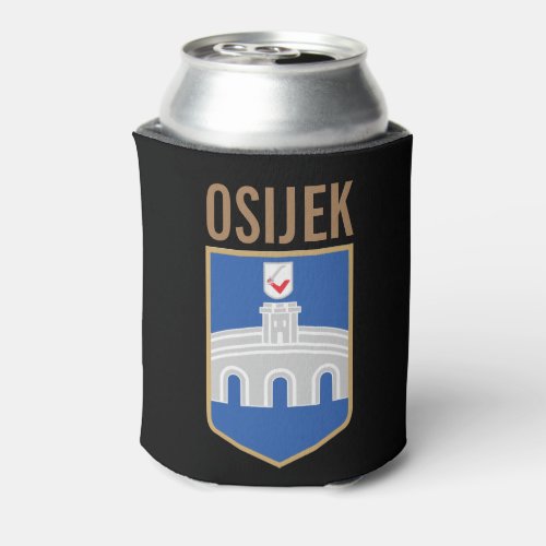 Osijek coat of arms Croatia Can Cooler