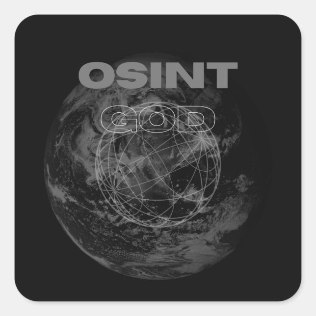 OSINT GOD SQUARE STICKER (Front)