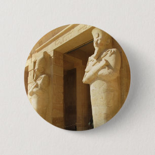 Osirian statues of Hatshepsut - female pharaoh Pinback Button