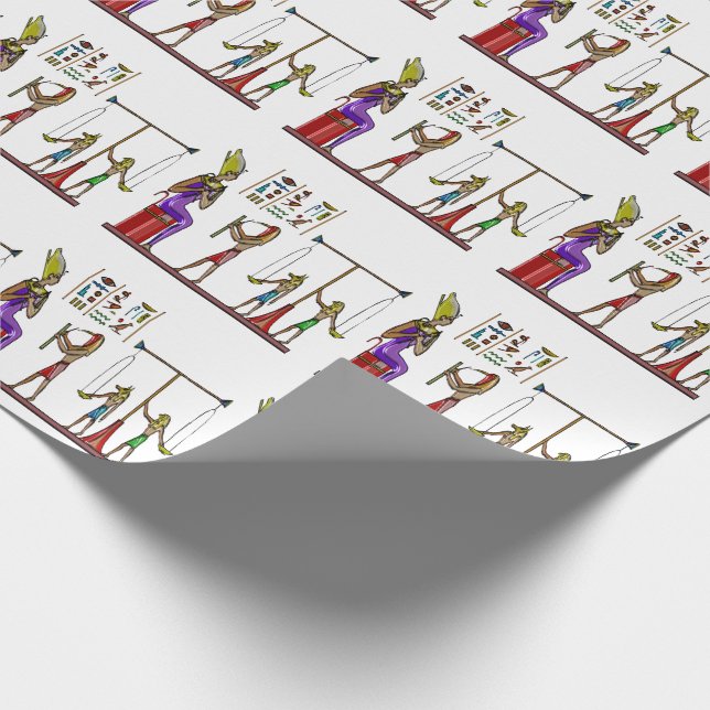 Osiris Egyptian Folk Double Graphic Wrapping Paper (Corner)