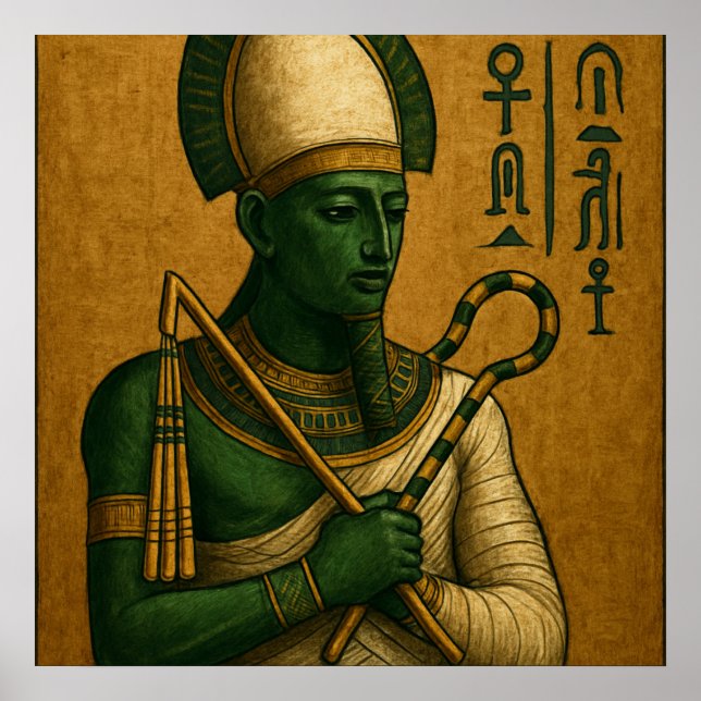 Osiris Egyptian God Poster Print (Front)