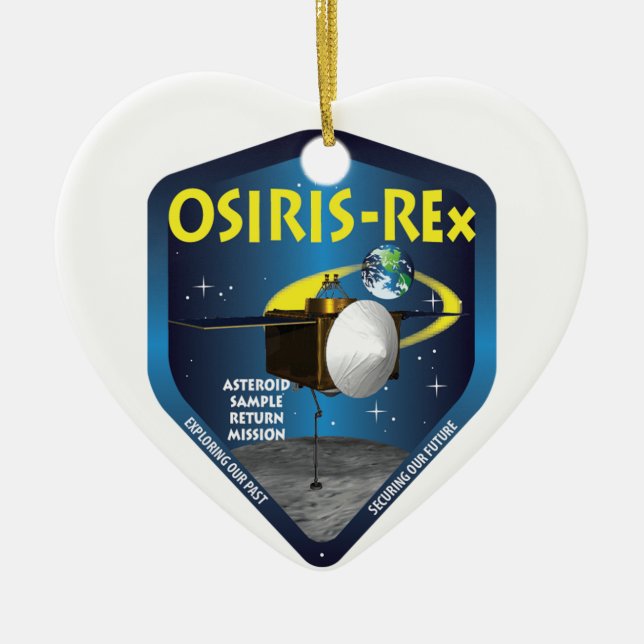 OSIRIS REx Mission Logo Ceramic Ornament (Front)