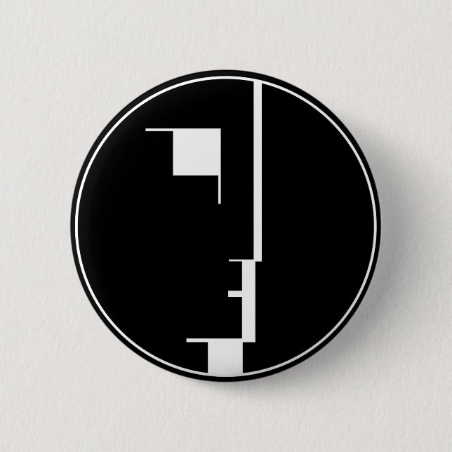 Oskar Schlemmer Bauhaus Logo Button (Front)