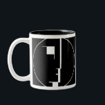 Oskar Schlemmer Bauhaus Logo Two-Tone Coffee Mug<br><div class="desc">Bauhaus Logo painted by Oskar Schlemmer in 1922.</div>