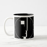Oskar Schlemmer Bauhaus Logo Two-Tone Coffee Mug<br><div class="desc">Bauhaus Logo painted by Oskar Schlemmer in 1922.</div>