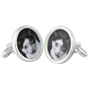 Oskar the Tuxedo Cat Cufflinks