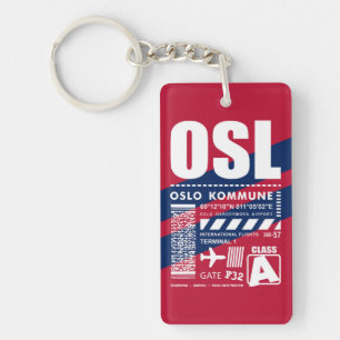 OSL Oslo Airport Keychain