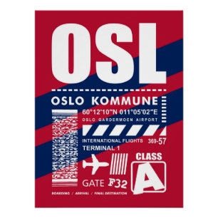 OSL Oslo Airport Poster