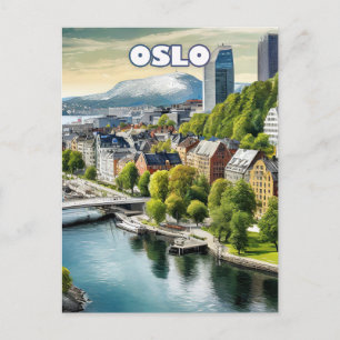 Oslo, a Scandinavian jewel with clear banks Postcard