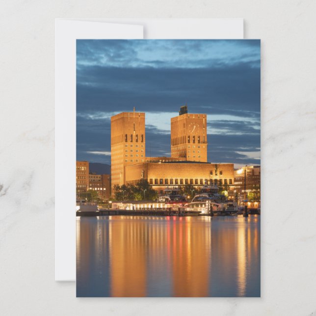 Oslo City Hall Norway Card (Front)