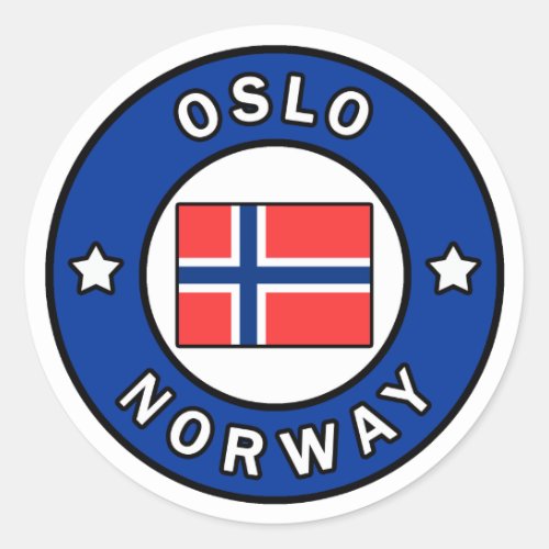 Oslo Norway Classic Round Sticker