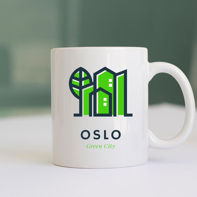 Oslo Norway Europe Sustainable Green City Coffee Mug (Creator Uploaded)