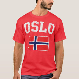 Oslo Norway Flag Norwegian Norge T-Shirt