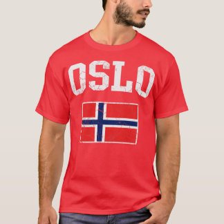Oslo Norway Flag Norwegian Norge T-Shirt