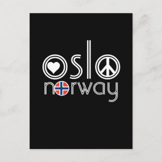 Oslo Norway Love Peace Postcard 1