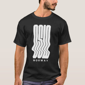 Oslo Norway Nordic Wave logo design T-Shirt
