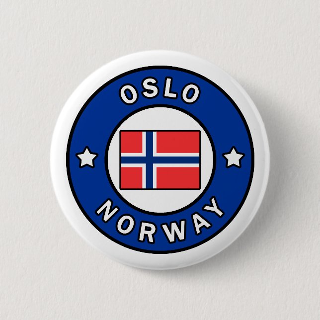 Oslo Norway Pinback Button (Front)