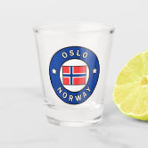 Oslo Norway Coat Of Arms Shot Glass