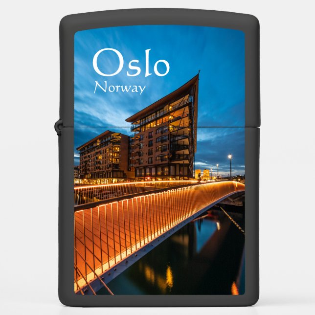 Oslo Norway Souvenir Zippo Lighter (Front)