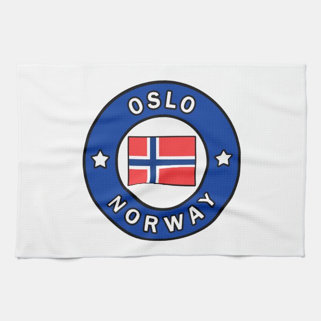 Oslo Norway Towel (Horizontal)